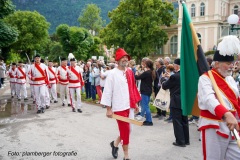 Einzug der Garde der Stadt Bad Ischl, 18. Europ. Knappen und Hüttentag 2024