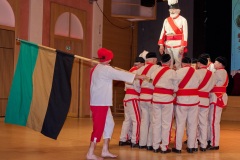Garde der Stadt Bad Ischl, Kathreintanz 2024, Schwerttanz, Narr und Fahnenträger